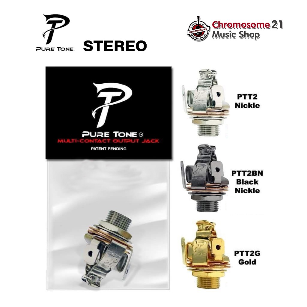 หัวแจ็คตัวเมีย PURE TONE STEREO Multi-Contact 1/4″ Output Jack สำหรับกีต้าร์ หรือ เบสที่ใช้ระบบ Acti