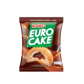 ยูโร่ คัสตาร์ดเค้ก EuroCake ขนมสอดไส้ครีม พัฟเค้ก✔️204 กรัม/ 1 กล่อง✔️ 12 ชิ้น/กล่อง มี 9 รสชาติให้เลือก