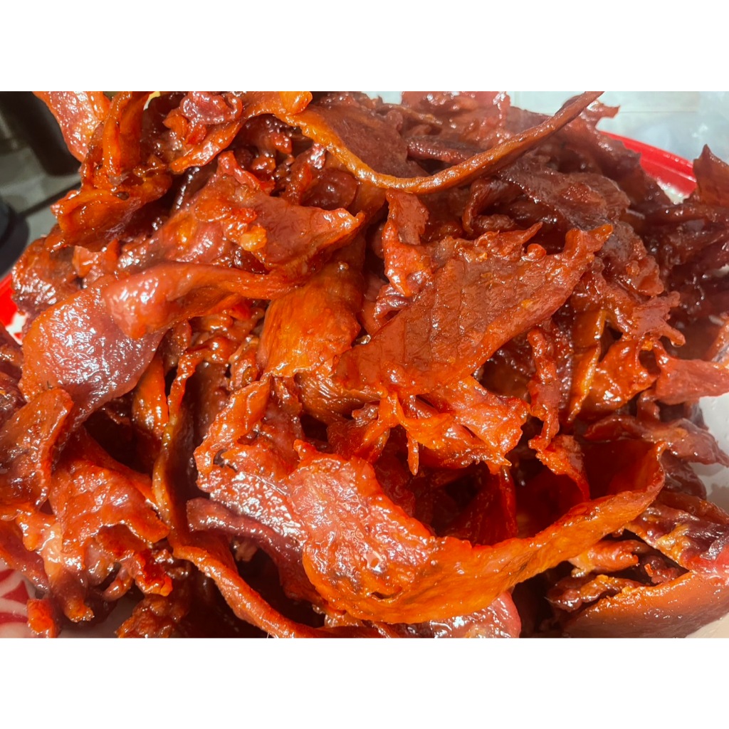 หมูหวาน 300 กรัม หมูแดดเดียว หมูสวรรค์ พร้อมทาน ชิ้นใหญ่ เข้มข้น อร่อย กลมกล่อม