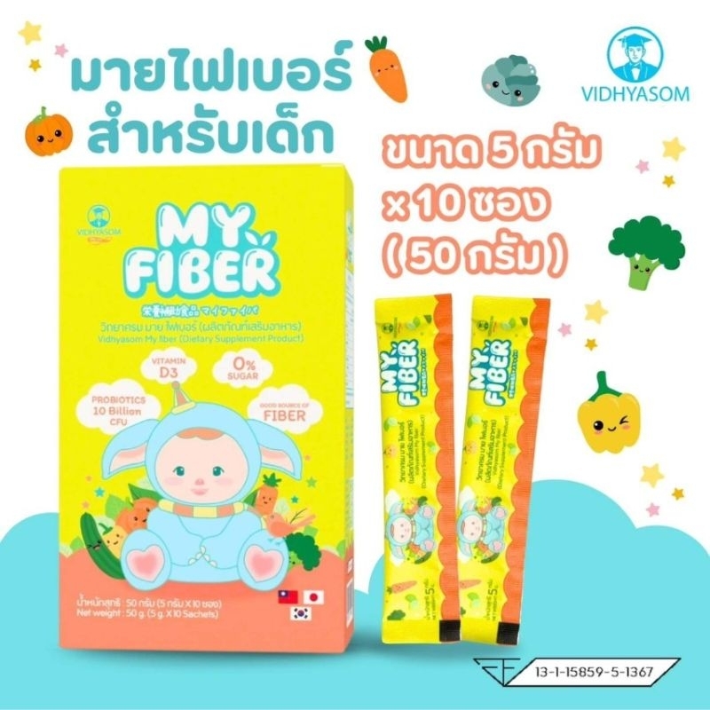 ไฟเบอร์เด็กวิทยาศรม สำหรับเด็กวัย6เดือนขึ้นไป