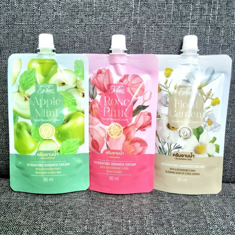 EXFAC - Scent Shower Cream (80ml.) เอ็กแฟค เซนท์ ชาวเวอร์ ครีมอาบน้ำแบบพกพา
