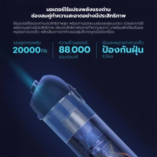 Keluer เครื่องดูดฝุ่นไร้สาย 3 in 1 เครื่องดูดฝุ่นในรถ 20000PA vacuum cleaner พกพาสะดวก ที่ดูดฝุ่นไร้สาย V01