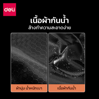 Deli กระเป๋าหูรูด กระเป๋ากีฬา ถุงกระเป๋ากันน้ำ ใส่รองเท้า บอล มีหูรูด สะพายหลัง Drawstring Backpack