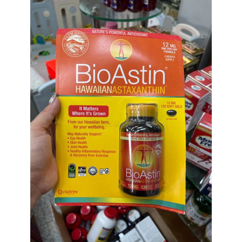 BioAstin Hawaiian Astaxanthin 12 mg, 120 Gel Caps