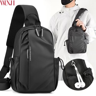 W.J51 กระเป๋าสะพายไหล่ กระเป๋าคาดอก ไนลอน กันน้ํา อเนกประสงค…