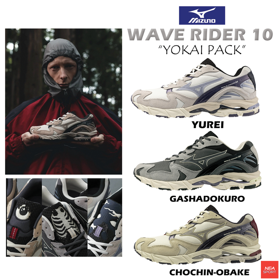 [ลด30% เก็บโค้ด 2509FASHDD] MIZUNO Wave Rider 10 Sneaker [U] รองเท้าผ้าใบ มิตซูโน่ แท้
