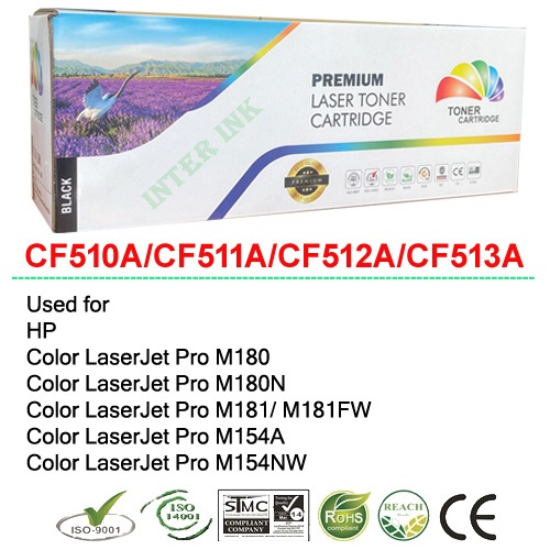 หมึกเทียบเท่า Color LaserJet Pro MFP M180/ M180nw/ M180n/ M181fw/ M154A/ M154NW (204A) Full Color