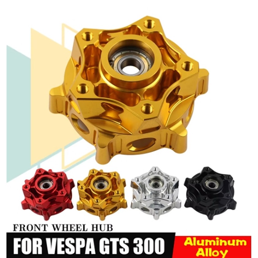 เหมาะสำหรับ Vespa GTV 300 GTS300 150 ดุมล้อหน้าแบบปรับแต่ง ดุมล้อหลัง ดุมล้อ อุปกรณ์เสริมอะลูมิเนียม