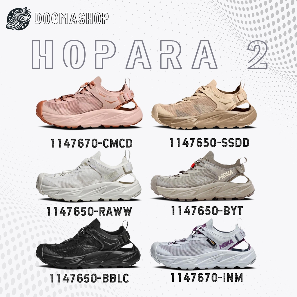 100% Authentic HOKA ONE ONE Hopara 2 รองเท่ารัดกีฬา [ กันลื่นและทนต่อการสึกหรอ ]