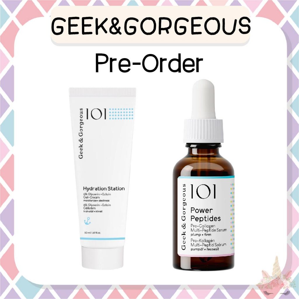 *พรีออเดอร์/ของแท้‼️* Geek & Gorgeous Power Peptides/ Hydration Station