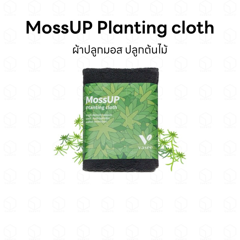 ผ้าปลูกมอส ปลูกต้นไม้ MossUP ช่วยเก็บความชุ่มชื้น กระตุ้นการยึดราก ทนทาน เหมาะสำหรับสวนขวด Terrarium Paludarium