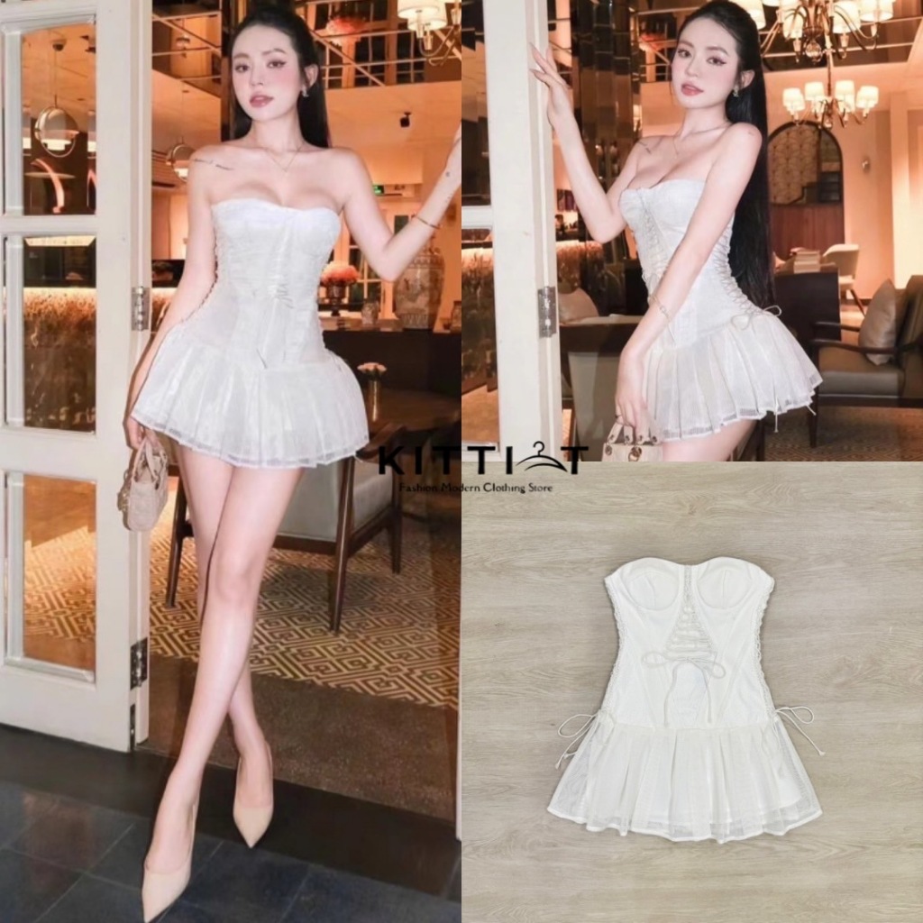 KITTI-T (d)(r)(e)(s)(s) เกาะอก สายปาร์ตี้ สายงานวันเกิด ไม่ควรพลาดกับ ชุดนี้ High fashion