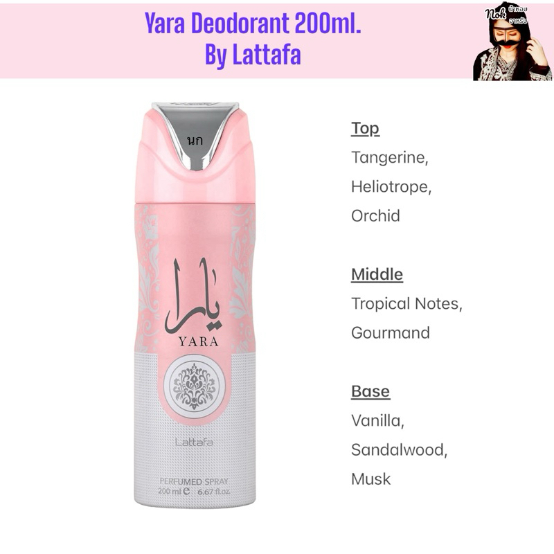 สเปรย์น้ำหอมฉีดตัว 200ml. Lattafa Deodorant