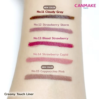 CANMAKE Creamy Touch Liner อายไลเนอร์เจลหัวเรียว 1.5 มม. เนื้อนุ่ม กันน้ำ กันเหงื่อ