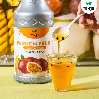 Tenju เพียวเร่ น้ำเสาวรส น้ำผลไม้เข้มข้น 1,000 ml. Puree concentrated น้ำผลไม้ผสมเนื้อ (ตรา เทนจู)