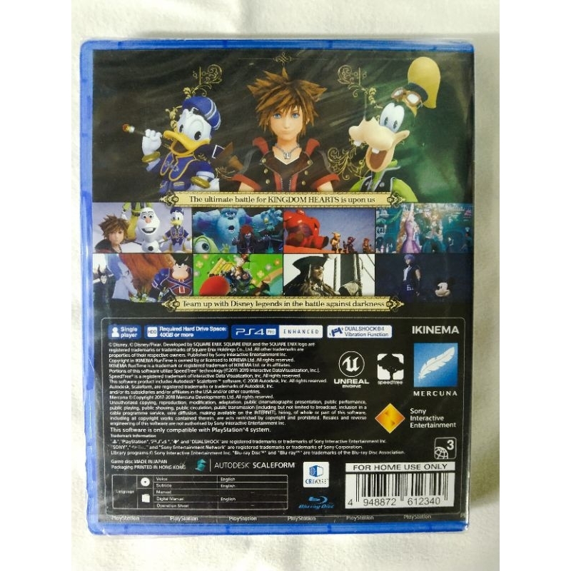PS4 (มือ1) KINGDOM HEARTS III (ZONE 3)