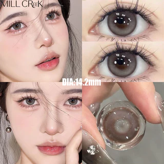 COD【0.00-8.00】MILL CREEK เลนส์ค่าสายตาสั้น สั้นผ่านมาตรฐานสากลคอนแทคเลนส์ Contact Lens14.2/14.5mm