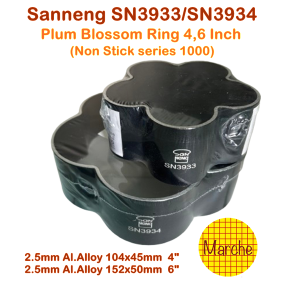 Sanneng SN3933/SN3934 Plum Blossom Ring(Non stick series 1000) พิมพ์ดอกซากุระ ราคา ถูกที่สุด ดีลบีเคเค