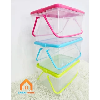 กล่องล๊อคหูหิ้ว กล่องพลาสติก กล่องเก็บของ กล่องใส่ของเตรียมคลอด ตะกร้าเตรียมคลอด