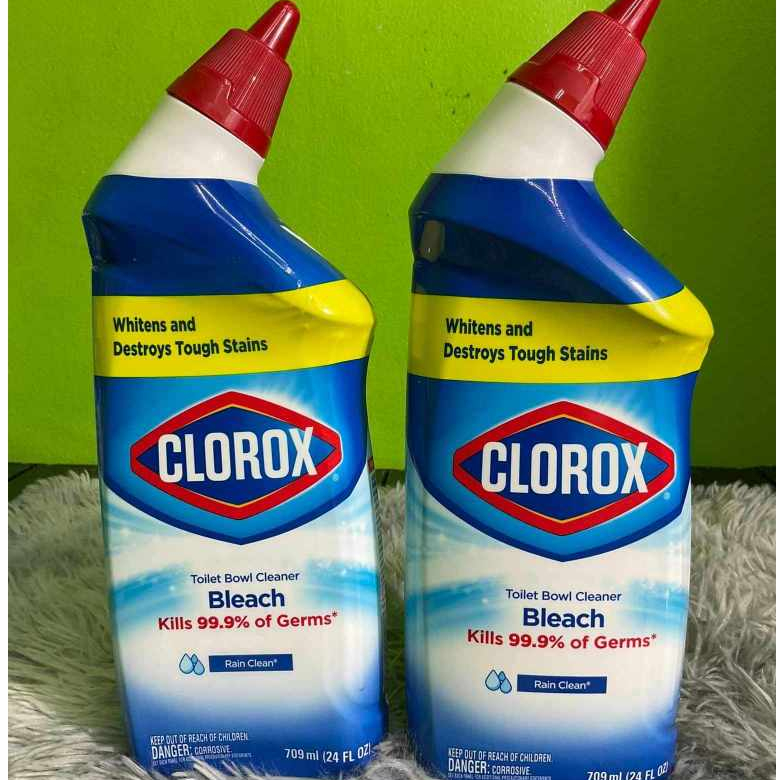แพคคู่สุดคุ้ม709ml x2ขวดน้ำยาล้างห้องน้ำ ขวดใหญ่709ml.X2clorox toilet bown cleaner bleach valuepack