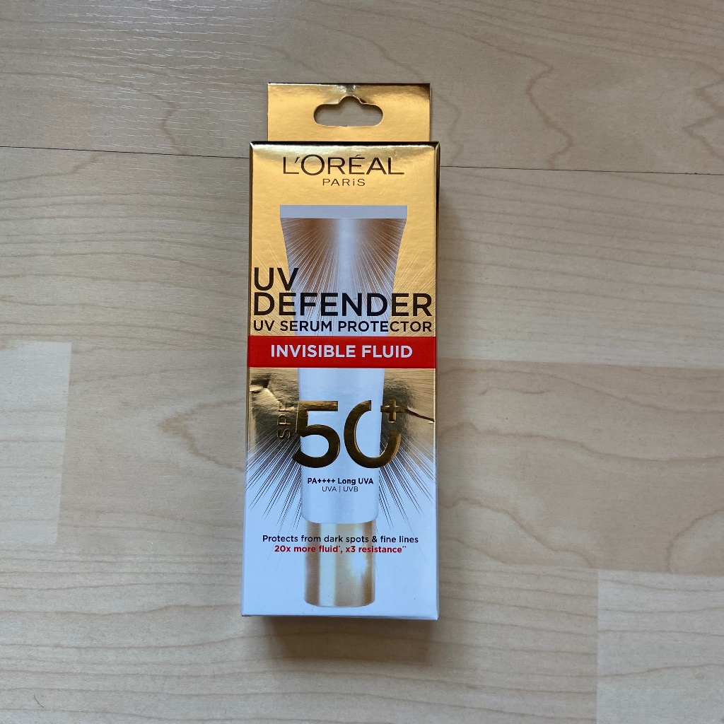 ลอรีอัล ปารีส กันแดด 30 มล. ยูวี ดีเฟนเดอร์ อินวิซิเบิ้ล ฟลูอิด SPF50+ PA++++ L'OREAL UV DEFENDER INVISIBLE FLUID 30 ML
