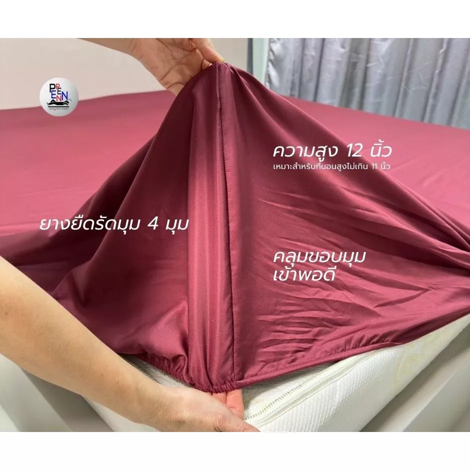 ชุดผ้าปูที่นอน Cotton Satin 3.5ฟุต 5ฟุต 6ฟุต thumbnail 3
