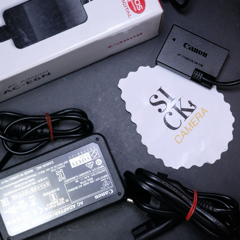 CANON DC Coupler DR-E18 with AC-E6N Dummy battery LP-E17 ของแท้ (มือสอง)