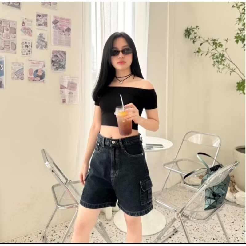 SARAN กางเกงยีนส์ขาสั้น (ส่งต่อ)