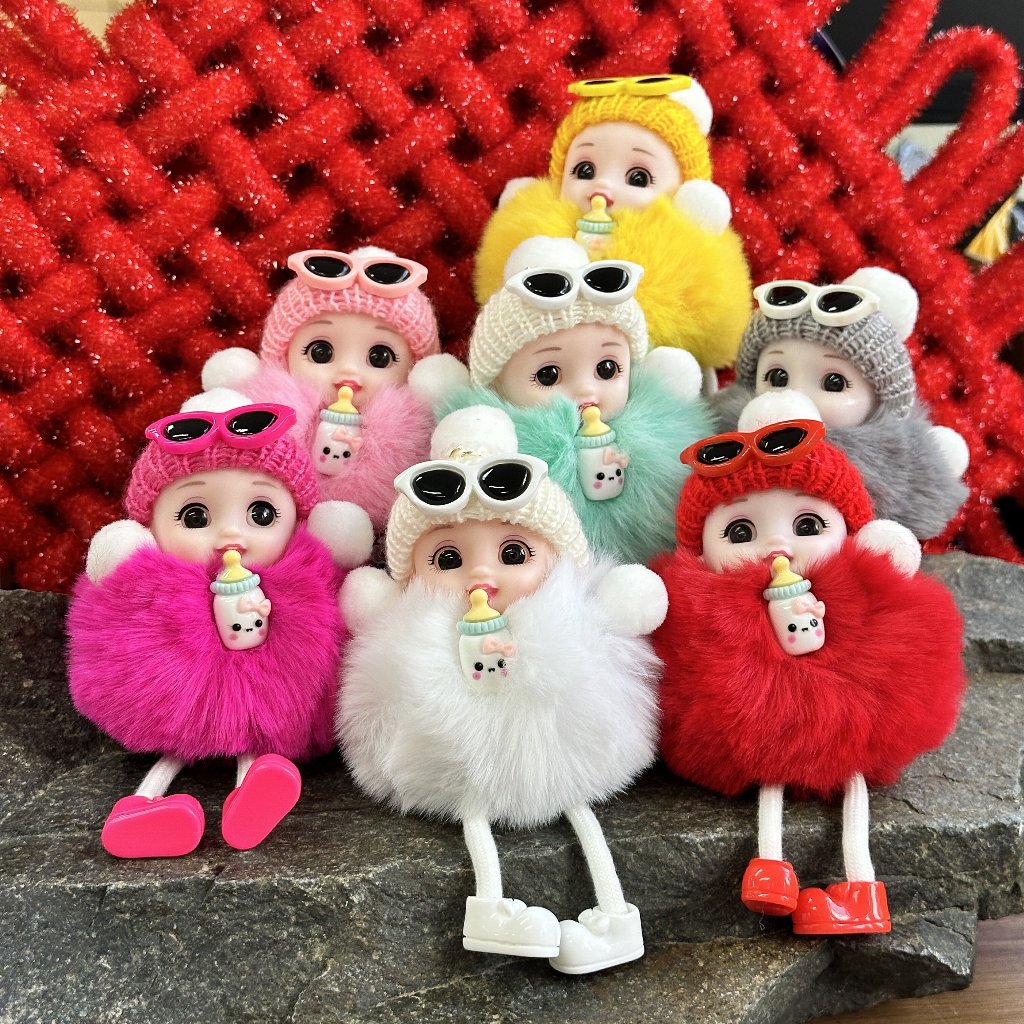 Bottle Girl สาวขวดน่ารัก 7 สี ของเล่นตุ๊กตา ที่รัก ตุ๊กตา พวงกุญแจ จี้ เครื่องประดับแขวน การตกแต่ง ของขวัญที่ประณีต