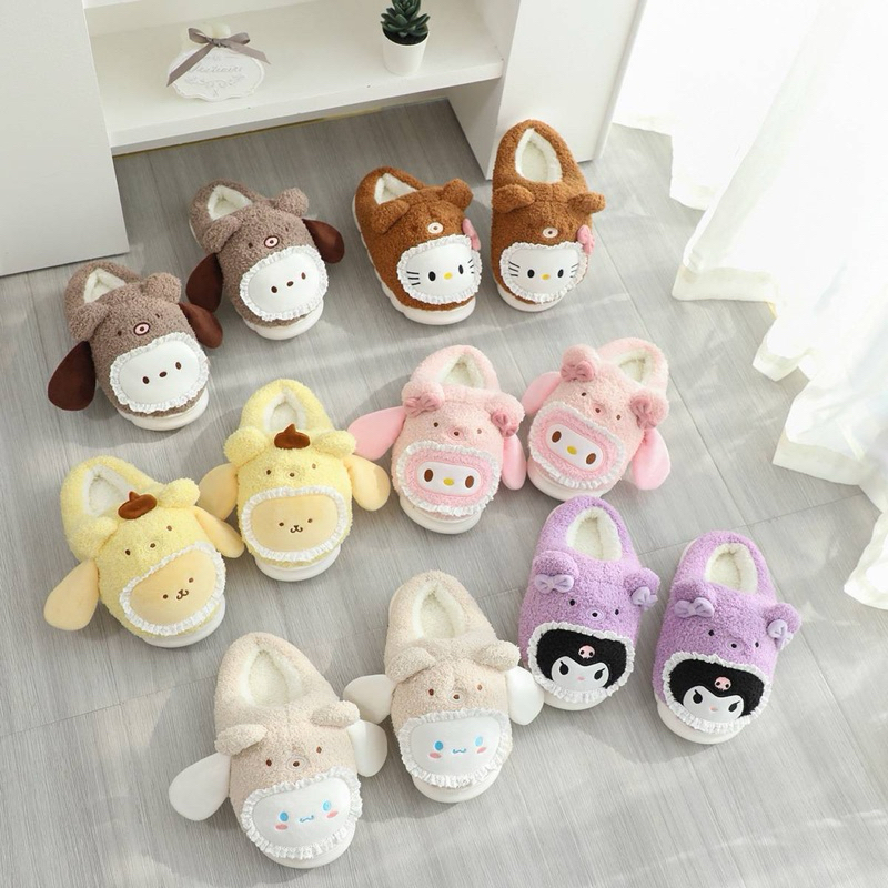 รองเท้าใส่ในบ้าน รองเท้าสลิปเปอร์ Sanrio 💓My Melody x My Sweet Piano