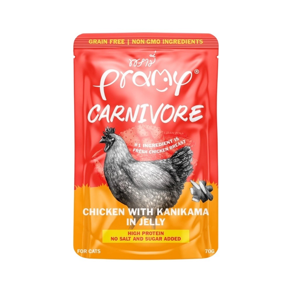 Pramy Carnivore อาหารเปียกแมว เกรดพรีเมี่ยม กลูเตนฟรี ขนาด 70g - รูปที่ 7