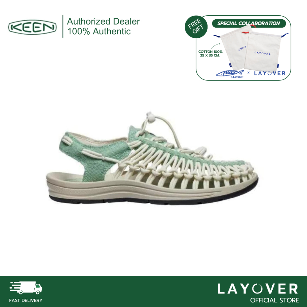 [ส่วนลด30% 1219FASHDD] Keen Women’s Uneek Canvas “Granite Green/Birch” สีใหม่FW23