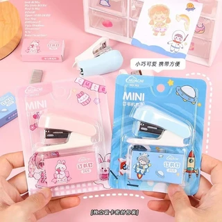 เครื่องเย็บกระดาษ ขนาดเล็ก แบบพกพา ลายการ์ตูนน่ารัก สําหรับนักเรียน สํานักงาน โรงเรียนNB2