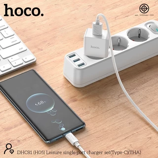อะแดปเตอร์ หัวชาร์จ สายชาร์จพอร์ต Micro, for i-Phone14,Type-c กระแสไฟ 2.4A Wall charger DH-C81 H05