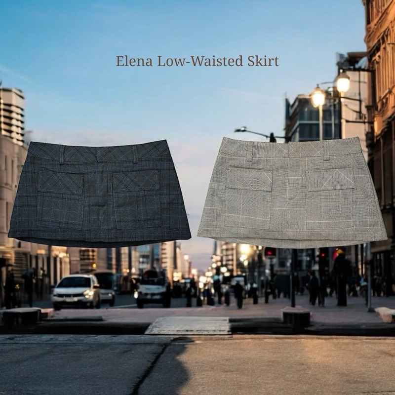 HH703🤎 Elana Low-Waited Skirt (590.-)