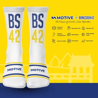 MOTIVE SOCK ถุงเท้าวิ่ง รุ่น BANGSAEN42 - ULTRS SPORT ระดับหน้าแข้ง ถุงเท้ากีฬา ถุงเท้าวิ่ง