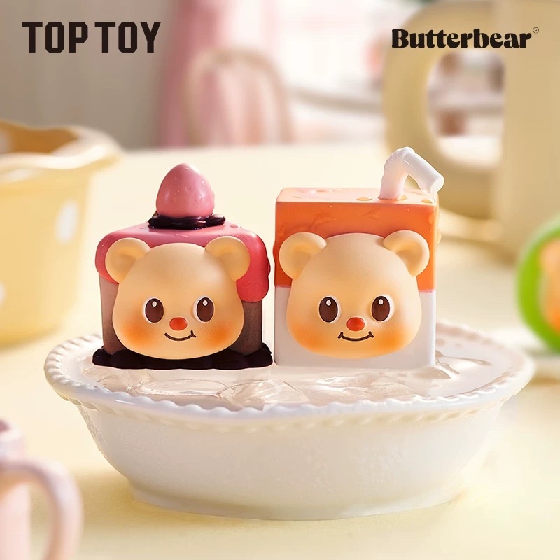 [พร้อมส่ง/แบบจุ่ม] TOPTOY Butter Bear MINI Afternoon Tea Series แม่เหล็กติดตู้เย็นน้องเนย