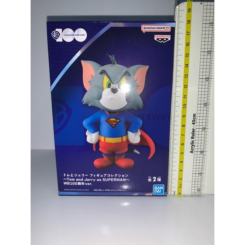 Tom and Jerry Figure Collection : Tom and Jerry as Superman - Tom แท้ มือ 1