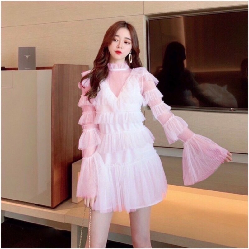 เดรสตาข่ายระบาย + เดรสสายเดี่ยว TT10432 - รูปที่ 4