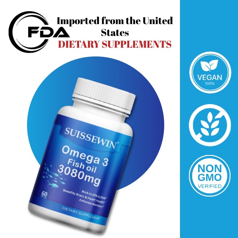 น้ำมันปลาโอเมก้า 3 3080 มก. (60 แคปซูล)Omega 3 Fish Oil 3080 mg