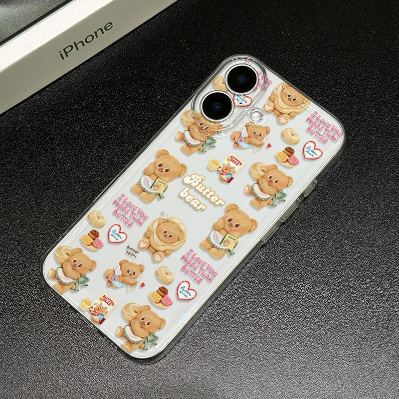 Keroro Butter Bear เคสโทรศัพท์มือถือ iphone 15promax ใหม่ iphone14 ระดับไฮเอนด์ 13pro สาวตลก 12 น่ารัก 11 โปร่งใส 8plus