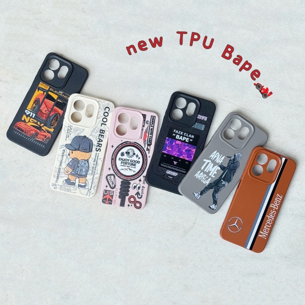 เคส tpu Bape oppo - A5S A12 F9 A15 A15s A16 A17 A17k A18 A38 A3pro A57 A77s