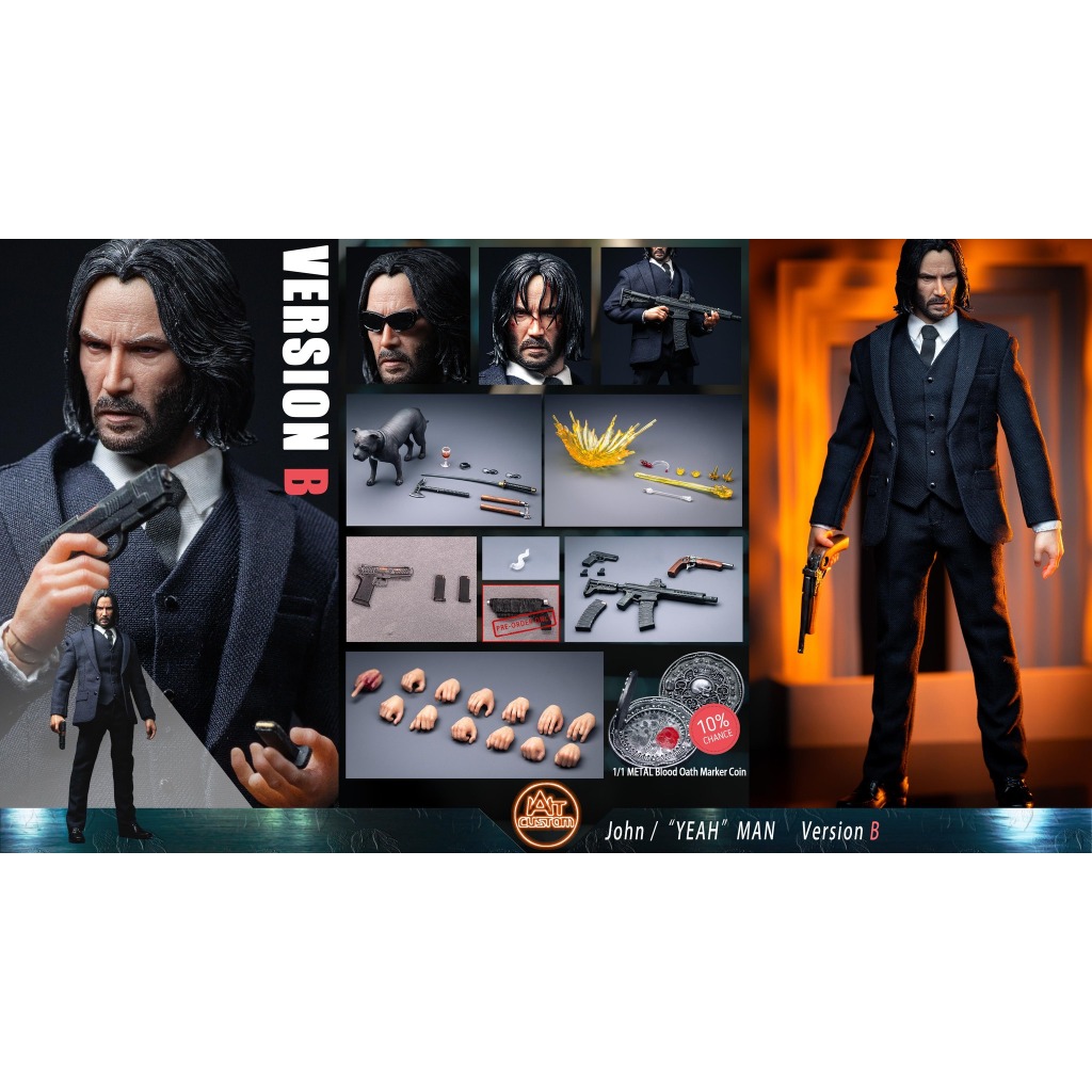 Aton Custom 1/12 : John Wick 4- John Wick Ver B