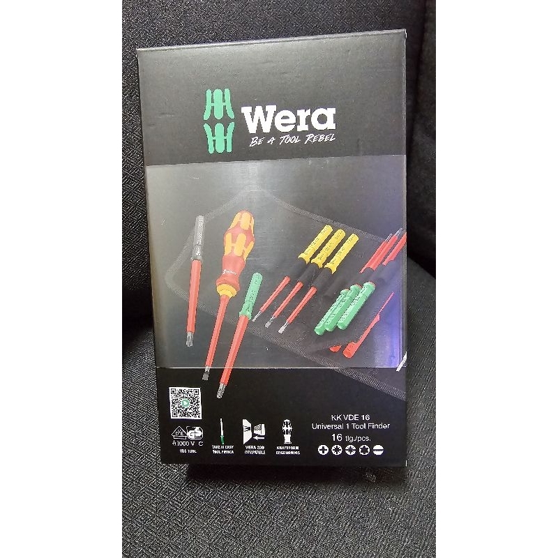 ชุดไขควง Kraftform Kompakt VDE 16 Universal 1 Tool Finder Code Nr.:05006607001 Wera