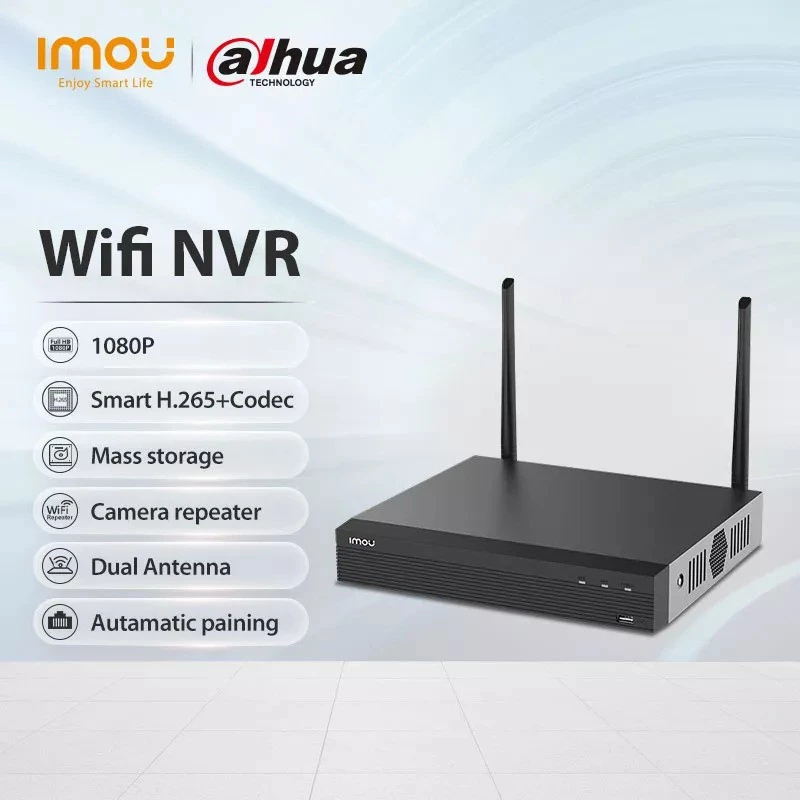 เครื่องบันทึกไร้สาย Dahua IMOU NVR WIFI 4 Channel , 8 Channel ติดตั้งเองได้ รองรับต่อกล้อง WIFI