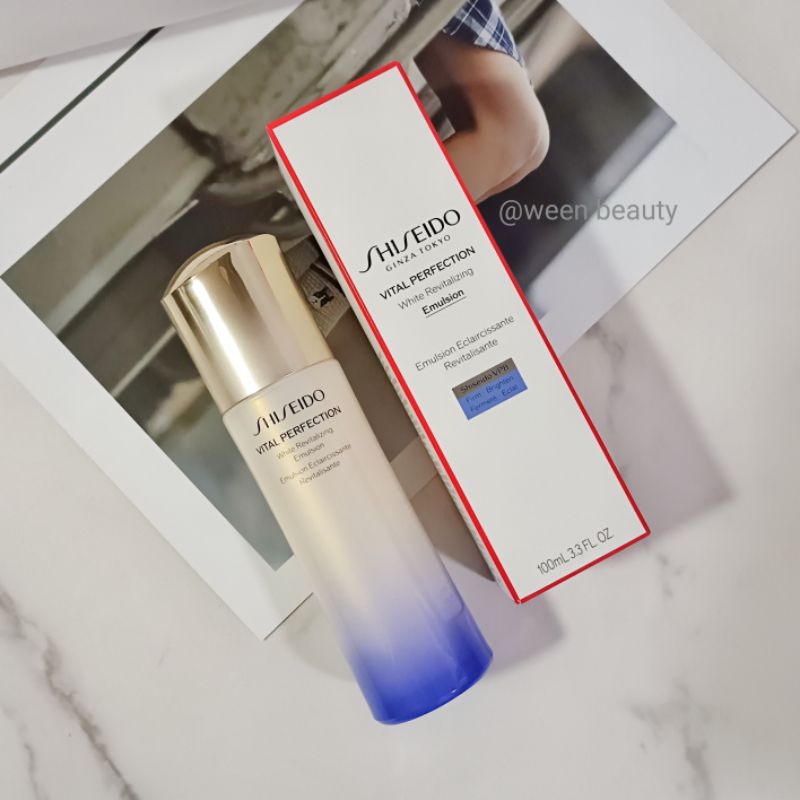 🔥ป้ายไทย🔥บำรุงผิวหน้า Shiseido Vitol Perfection White Revitalizing Emulsion 100 ml.