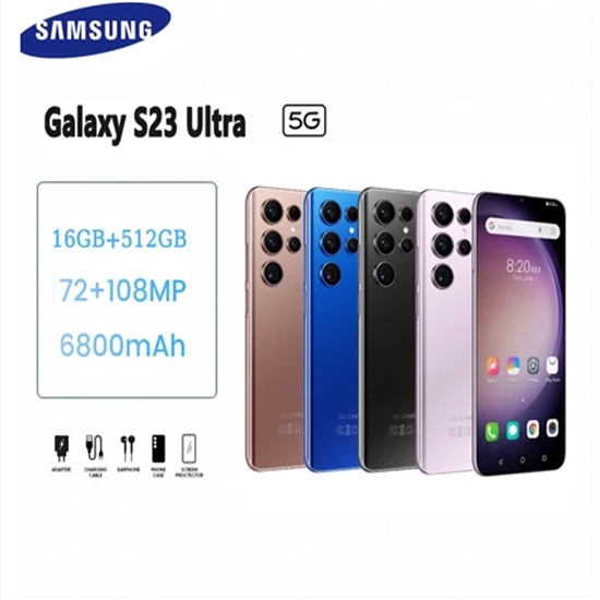 Original New Samsung Galaxy S23 Ultra Legit 5G Cellphone 16GB+512GB Android13 Smartphone 4 Colors