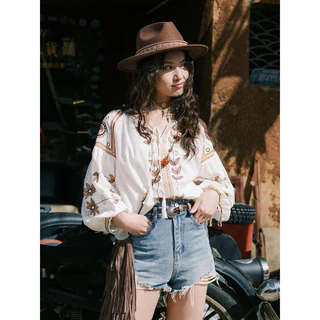 🍂หมวกคาวบอย คาวเกิร์ล🍂 พร้อมส่งนะคะ ใส่สวมศีรษะ พร็อพโบฮีเมียน Unicrony