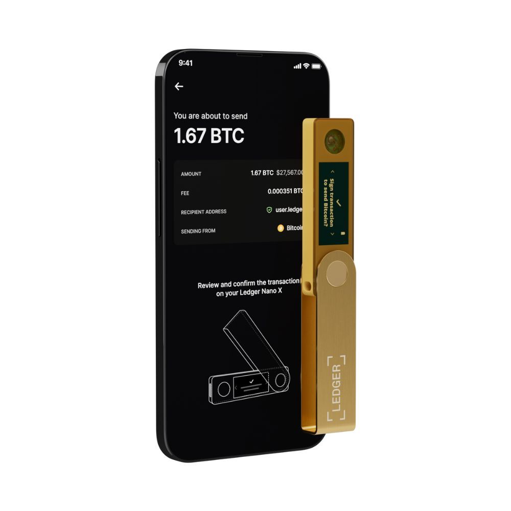 Ledger Nano X Gold สีทอง Hardware Wallet Crypto Bitcoin ตัวแทนจำหน่ายอย่างเป็นทางการในประเทศไทย