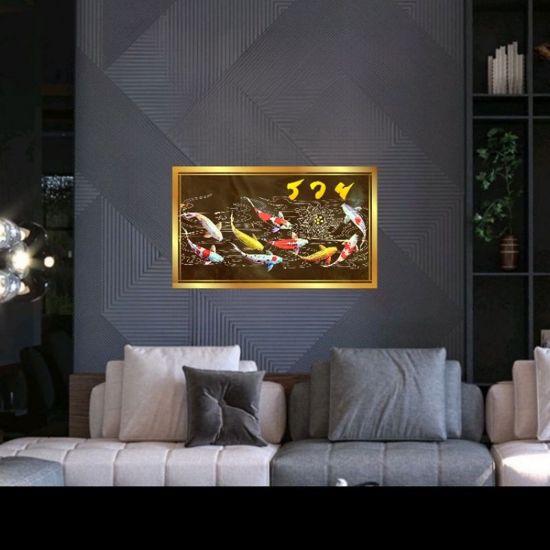 รูปโปสเตอร์ ปลาคราฟ ขนาด 25*42cm  ไม่มีกรอบ ติดผนัง ภาพมงคล เสริมฮวงจุ้ย ตกแต่งบ้าน ราคา ถูกที่สุด ดีลบีเคเค แกลเลอรีภาพที่ 2